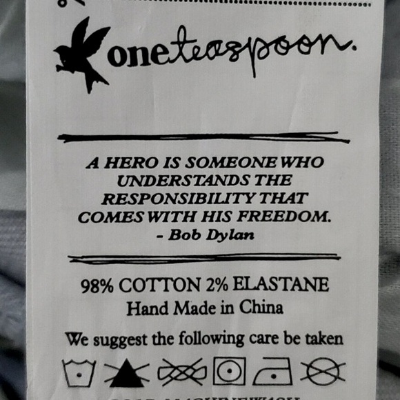 ❌SOLD❌- ONE TEASPOON Runaways Ultra Light Wash Skinny Leg Jeans - Size 24. - Picture 10 of 14